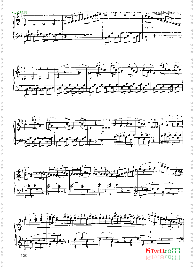 小奏鸣曲Op.49No.2键盘类钢琴