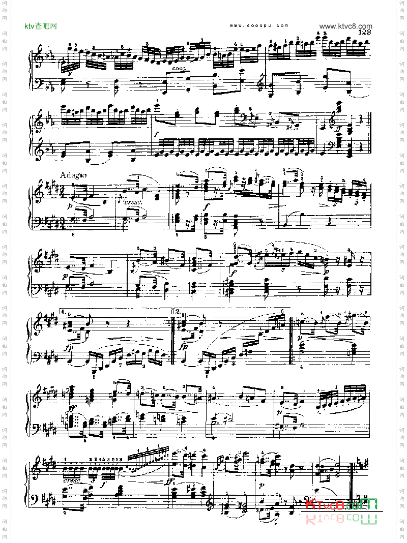 奏鸣曲十二献给玛格达莲娜.冯.库尔茨贝格键盘类钢琴