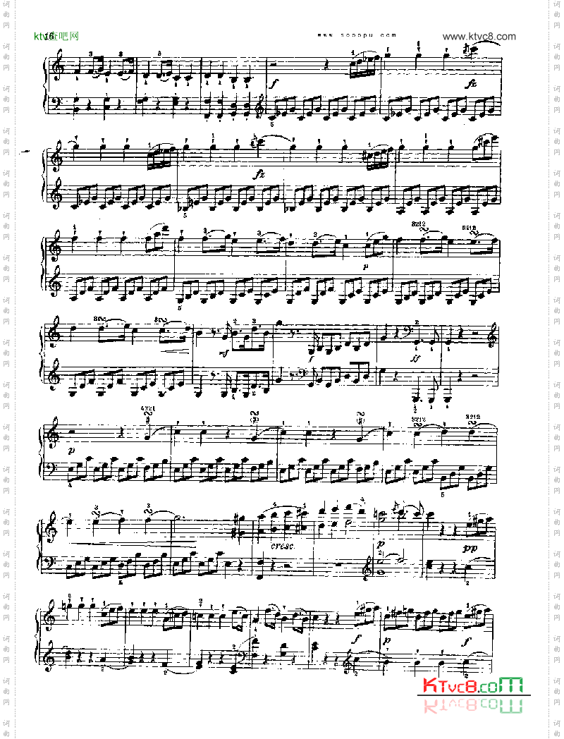 奏鸣曲二献给奥恩布鲁格的姐妹们键盘类钢琴