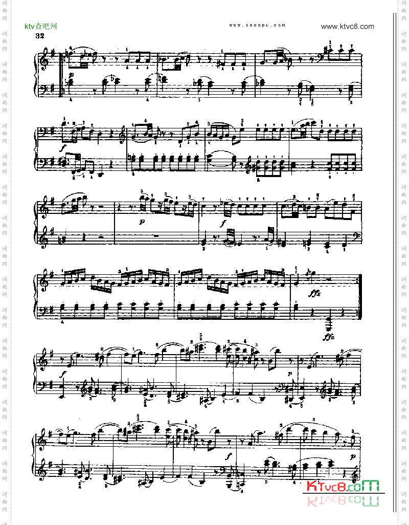 奏鸣曲四献给埃斯特哈齐王妃1784年出版键盘类钢琴