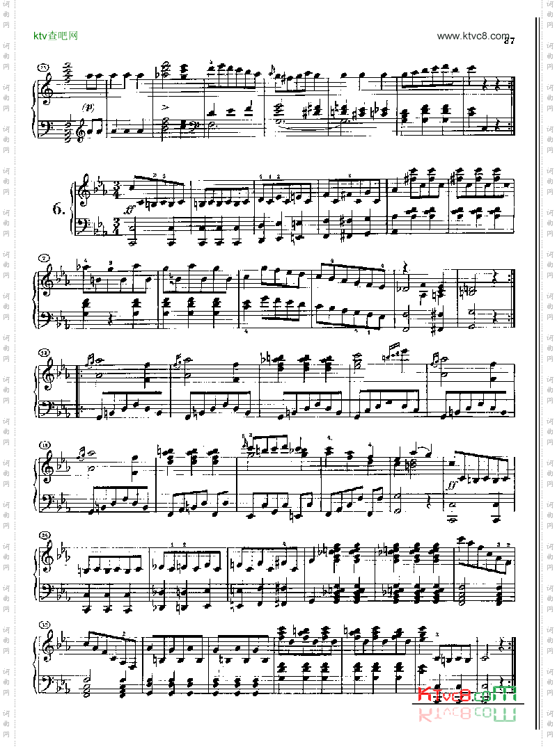 12首维也纳德意志舞曲(约1812年创作) 键盘类 钢琴