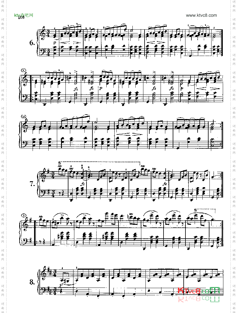 17首德意志舞曲又名连德勒舞曲_D366键盘类钢琴