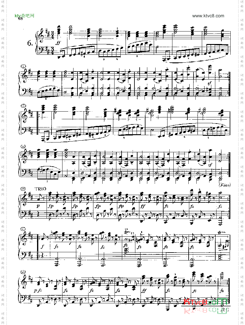 20首圆舞曲又名最后的圆舞曲_opus127身后出版.D1461键盘类钢琴