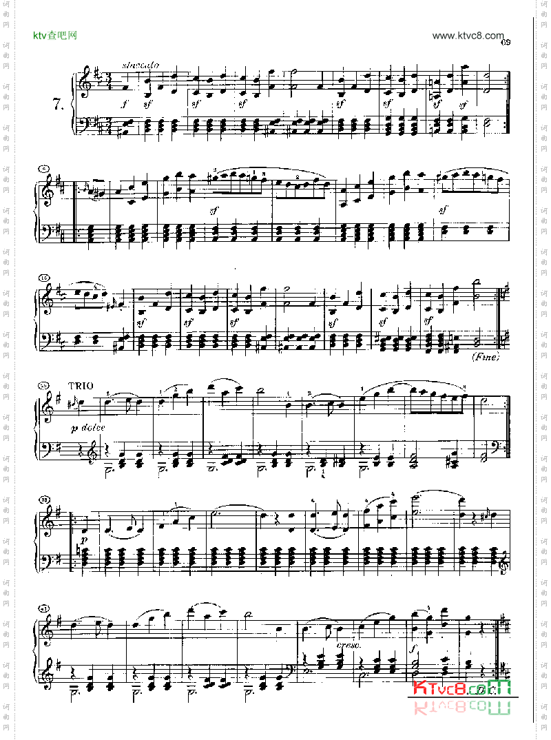20首圆舞曲又名最后的圆舞曲_opus127身后出版.D1461键盘类钢琴