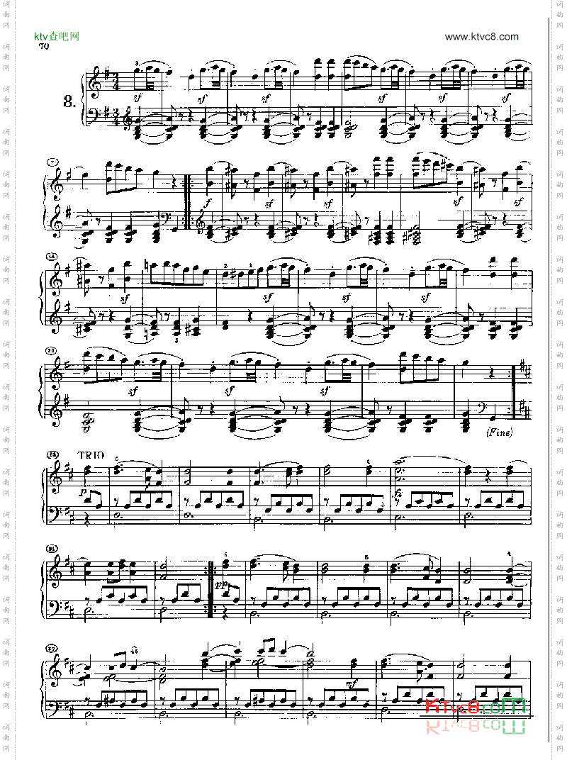 20首圆舞曲又名最后的圆舞曲_opus127身后出版.D1461键盘类钢琴