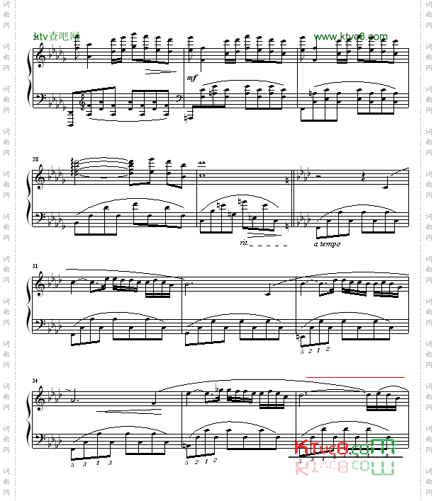 秋日的私语钢琴曲