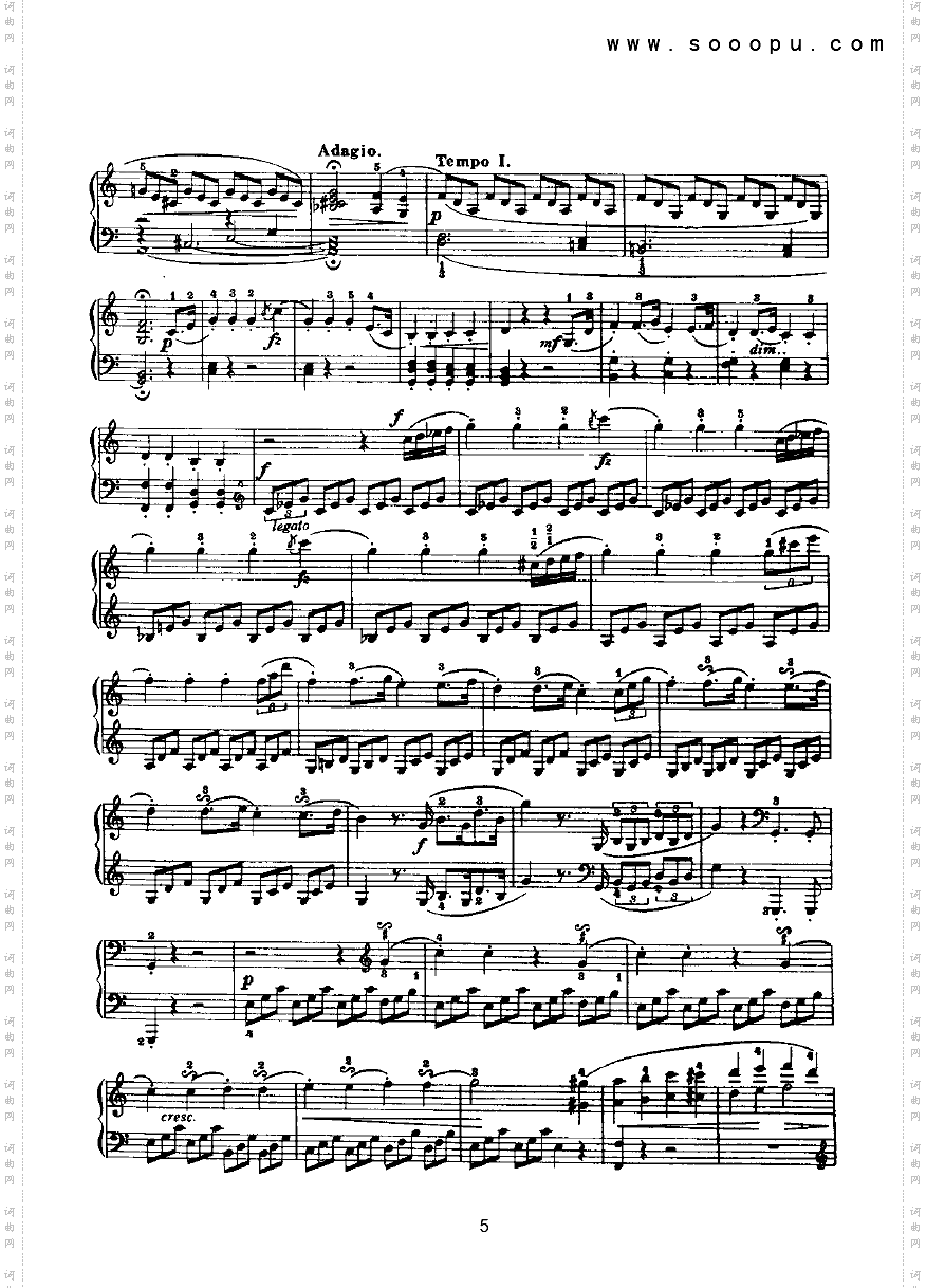 C大调奏鸣曲键盘类钢琴
