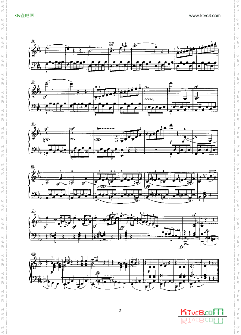奏鸣曲Opus10Nr.1键盘类钢琴