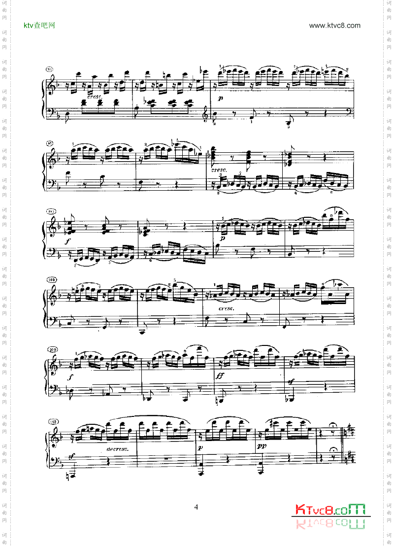 奏鸣曲Opus10Nr.2键盘类钢琴
