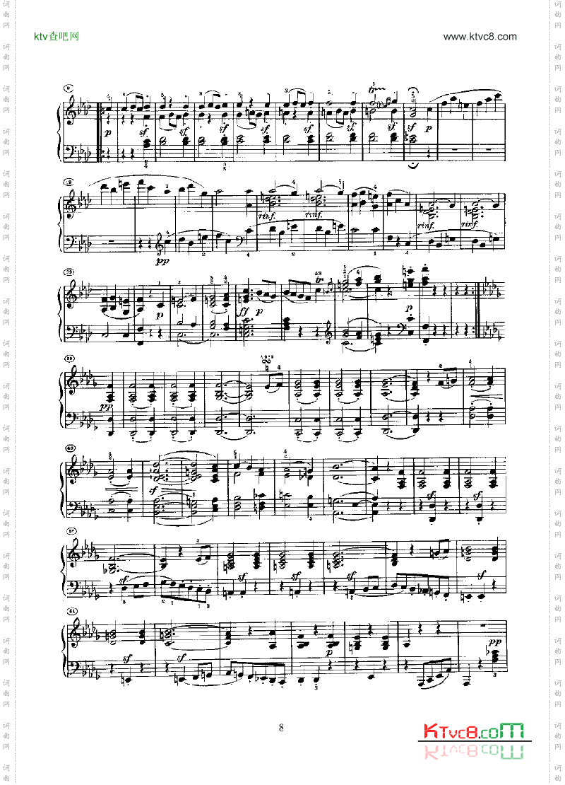 奏鸣曲Opus10Nr.2键盘类钢琴