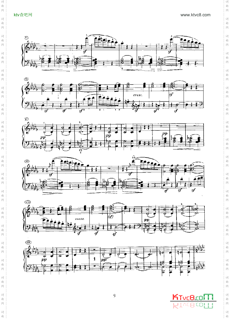 奏鸣曲Opus10Nr.2键盘类钢琴