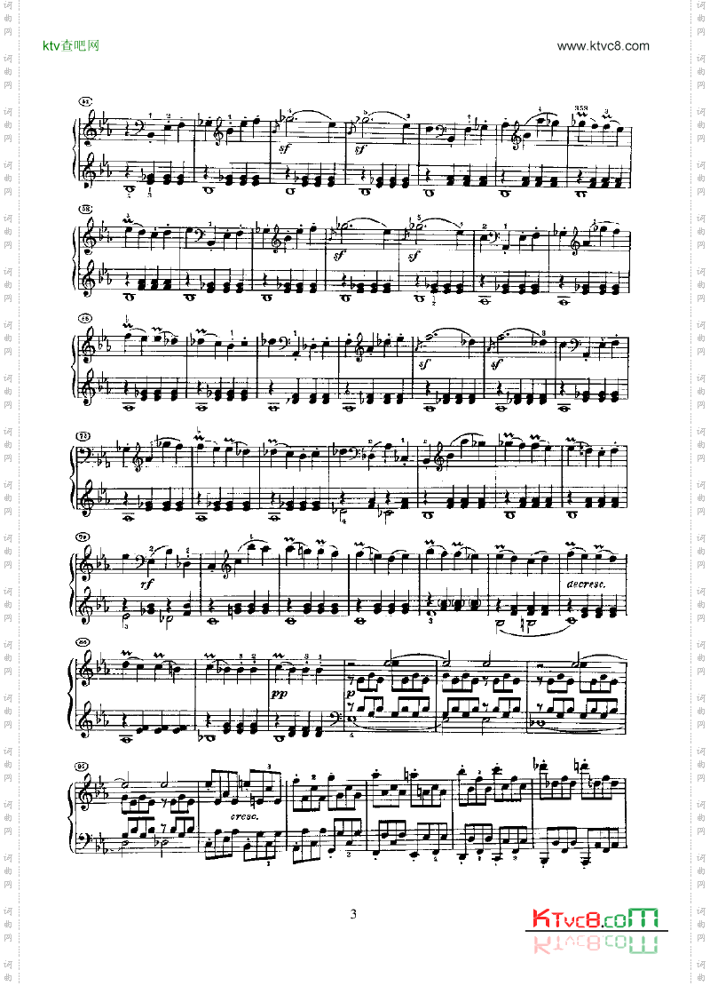 奏鸣曲Opus13键盘类钢琴