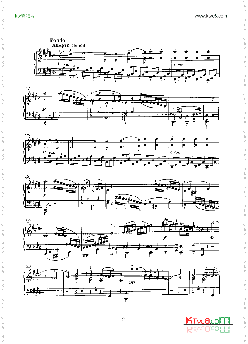 奏鸣曲Opus14Nr.1键盘类钢琴