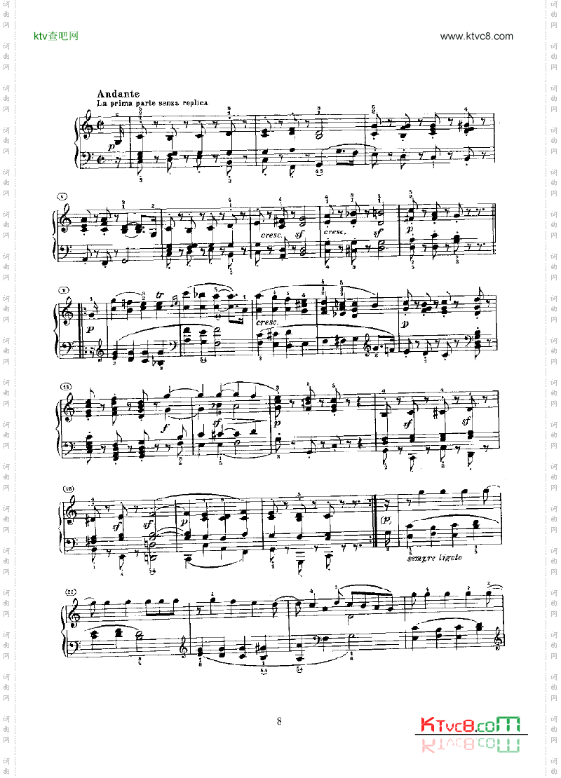奏鸣曲Opus14Nr.2键盘类钢琴