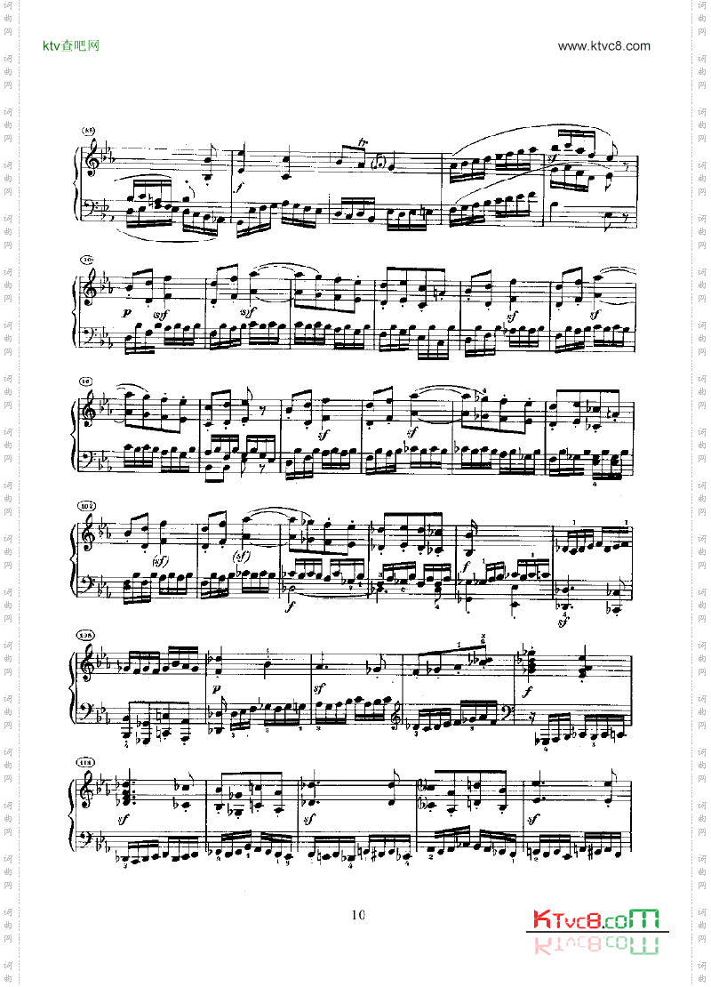 奏鸣曲Opus27Nr.1键盘类钢琴