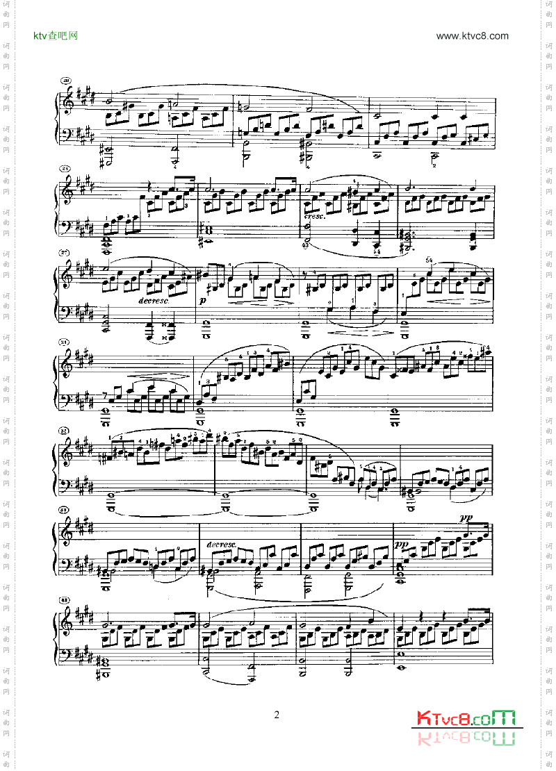 奏鸣曲Opus27Nr.2键盘类钢琴