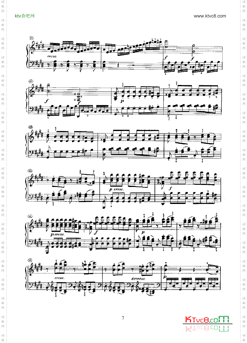 奏鸣曲Opus27Nr.2键盘类钢琴
