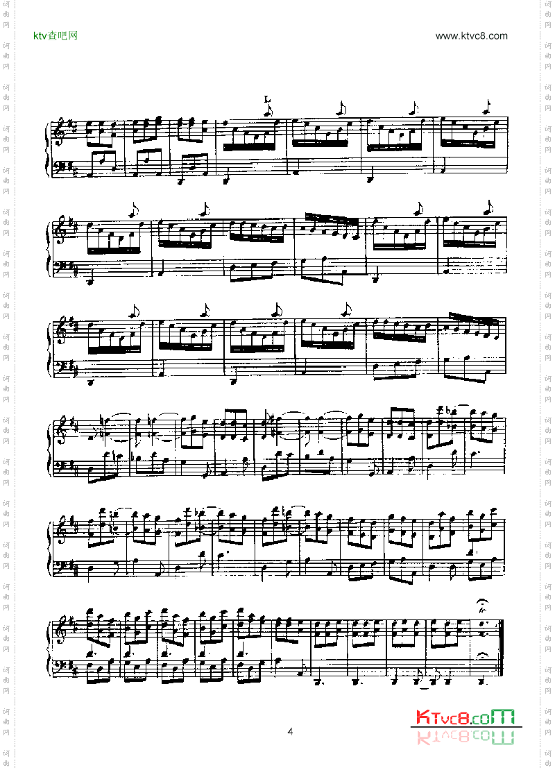 二十首经典奏鸣曲第十四首键盘类钢琴