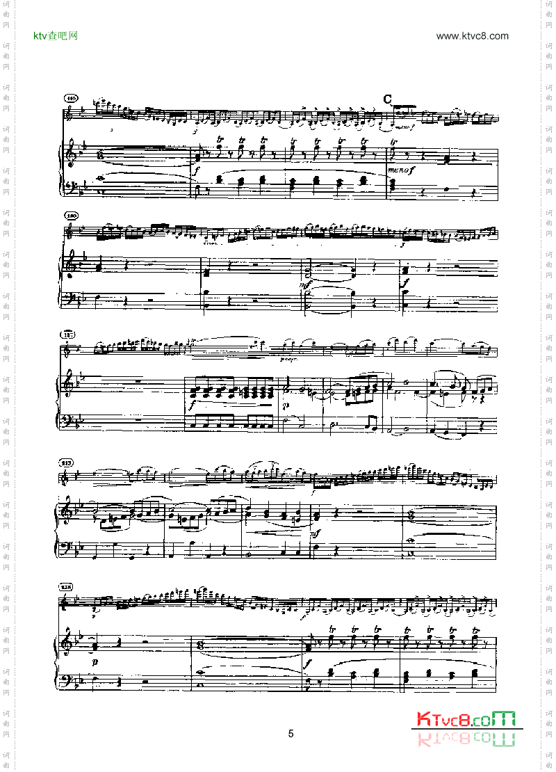 第六小提琴协奏曲键盘类钢琴