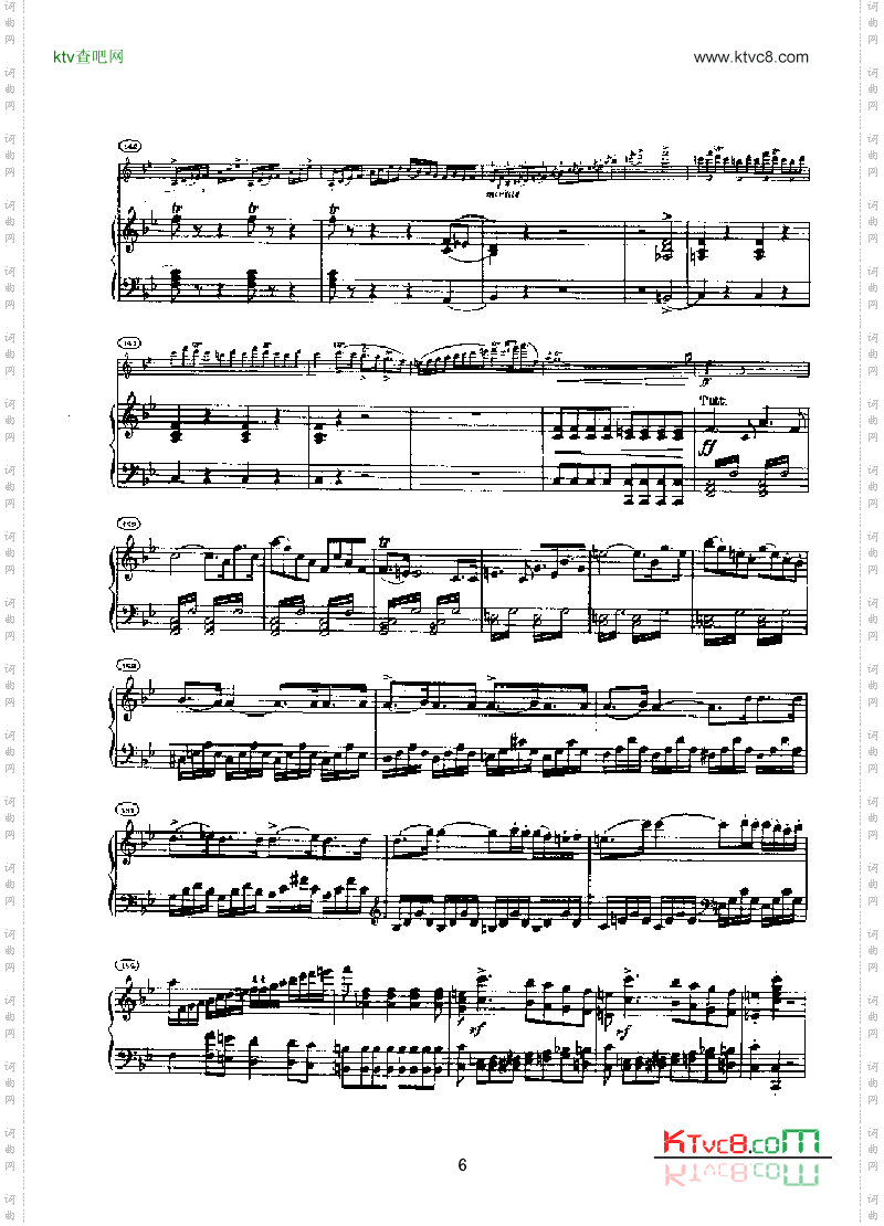 第六小提琴协奏曲键盘类钢琴