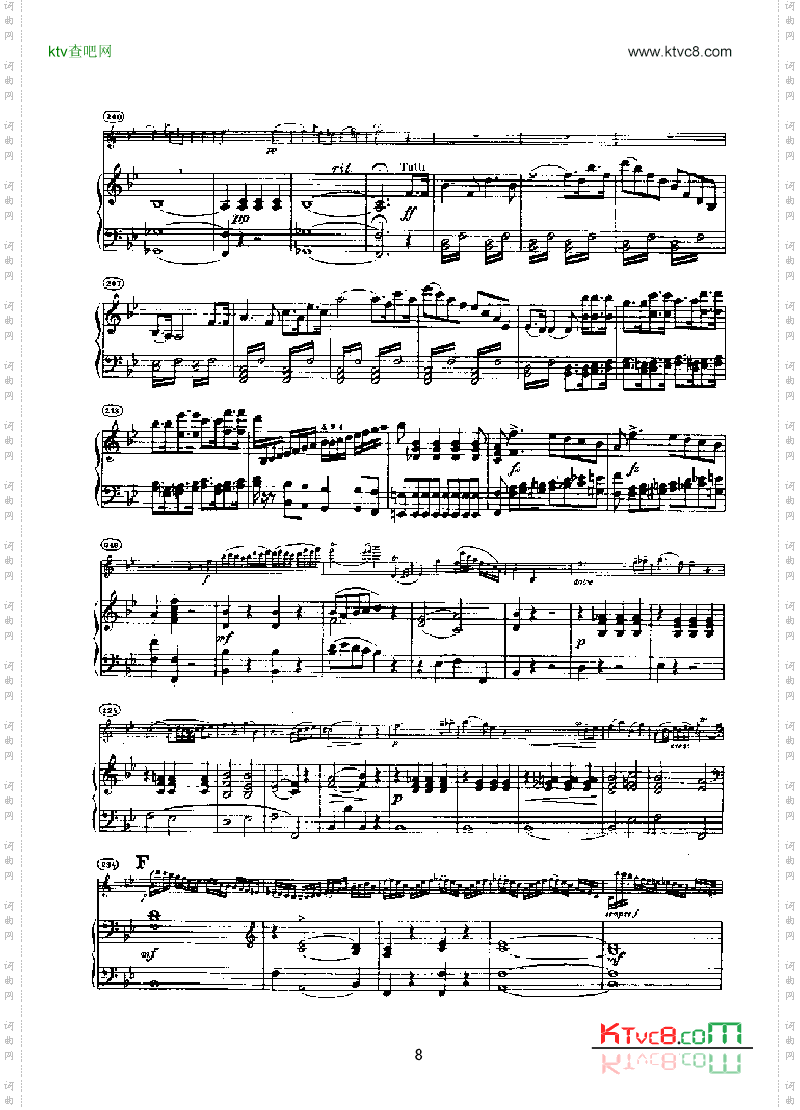 第六小提琴协奏曲键盘类钢琴