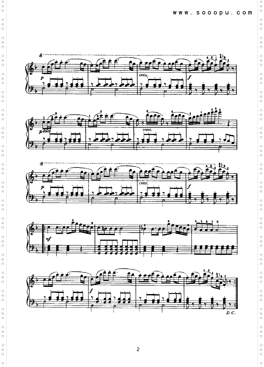 维也纳进行曲键盘类钢琴