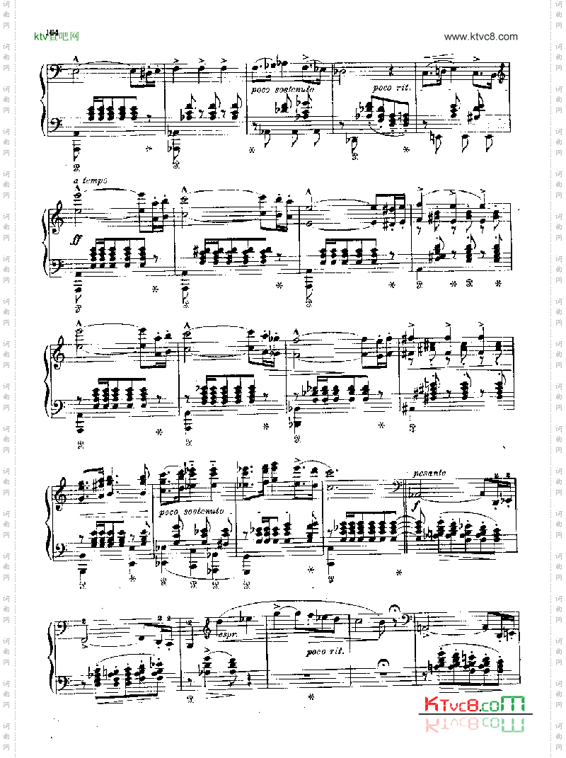 波洛涅兹第二首键盘类钢琴