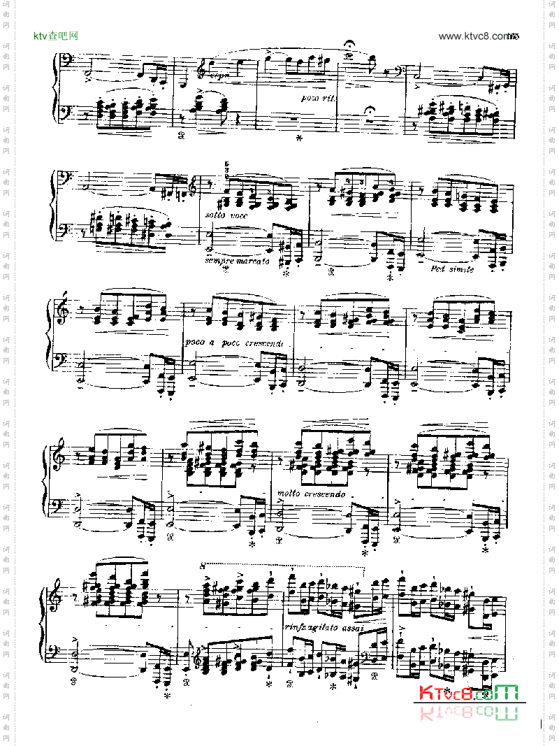 波洛涅兹第二首键盘类钢琴