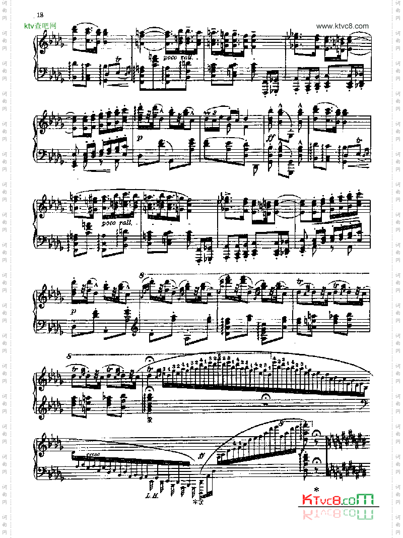 匈牙利狂想曲第六首键盘类钢琴