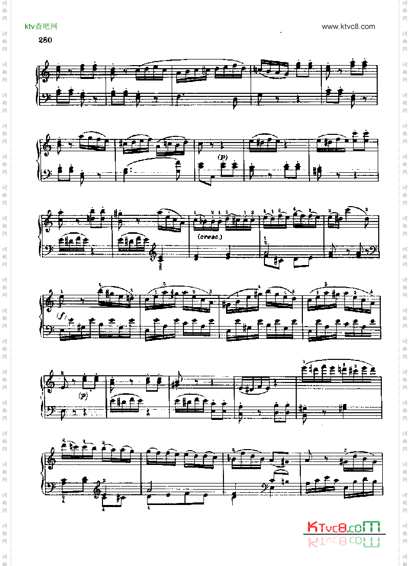 简易奏鸣曲Nr.545键盘类钢琴