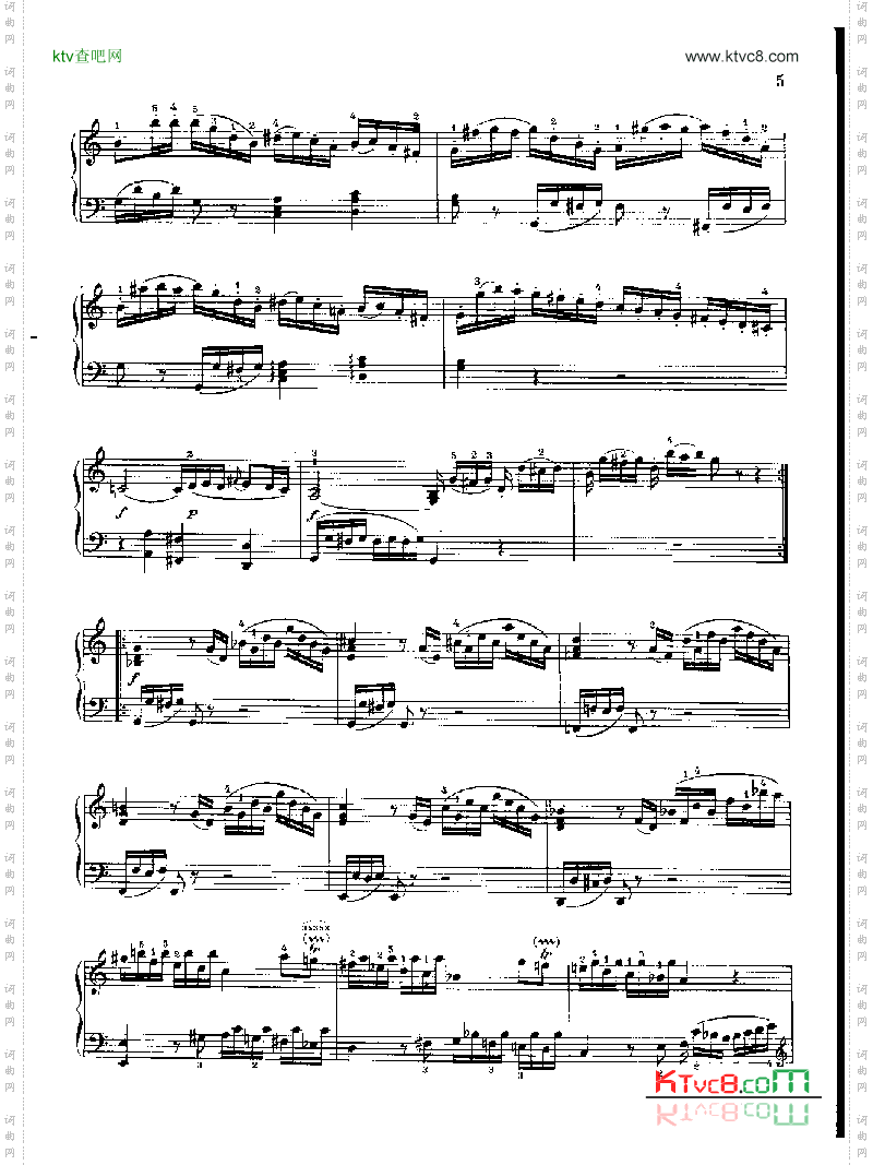 奏鸣曲Nr.279键盘类钢琴