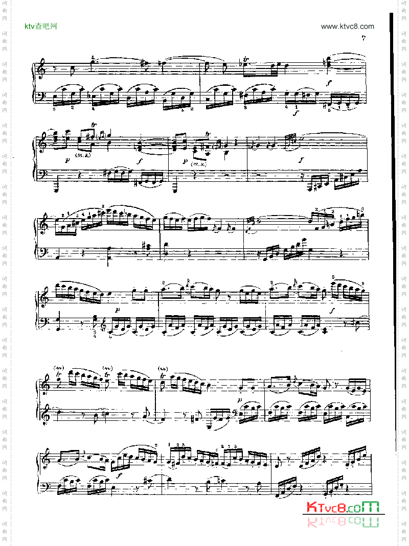 奏鸣曲Nr.279键盘类钢琴