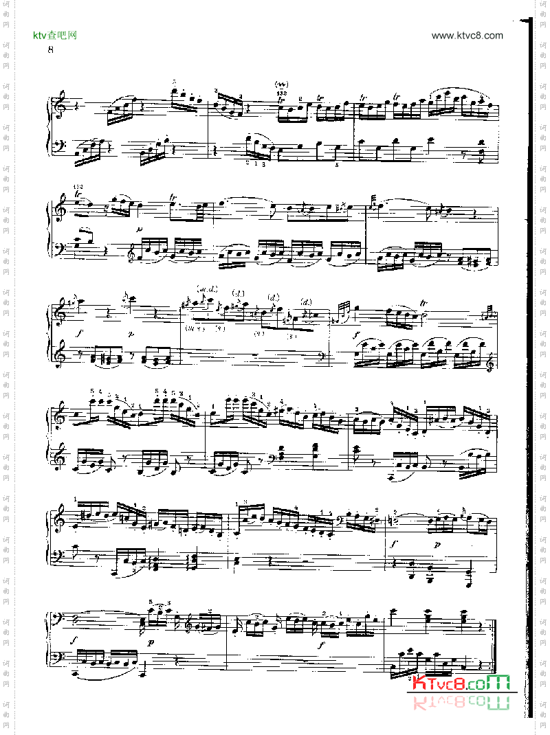 奏鸣曲Nr.279键盘类钢琴