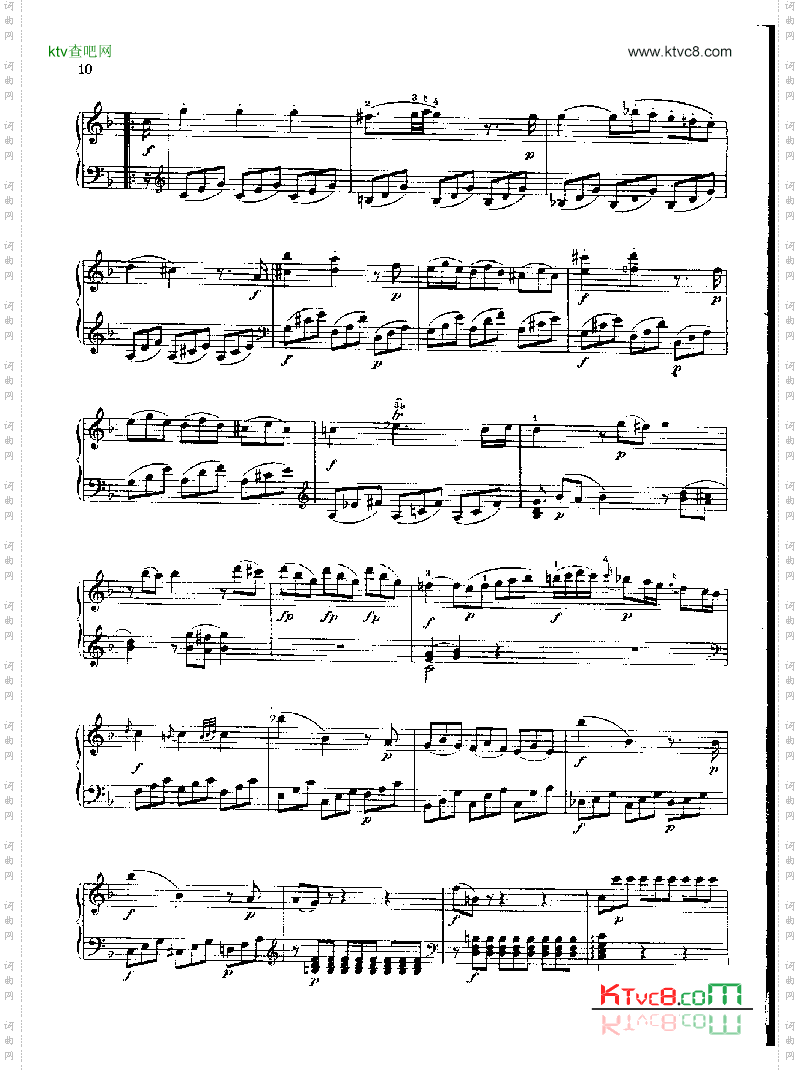 奏鸣曲Nr.279键盘类钢琴