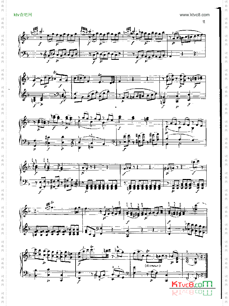 奏鸣曲Nr.279键盘类钢琴