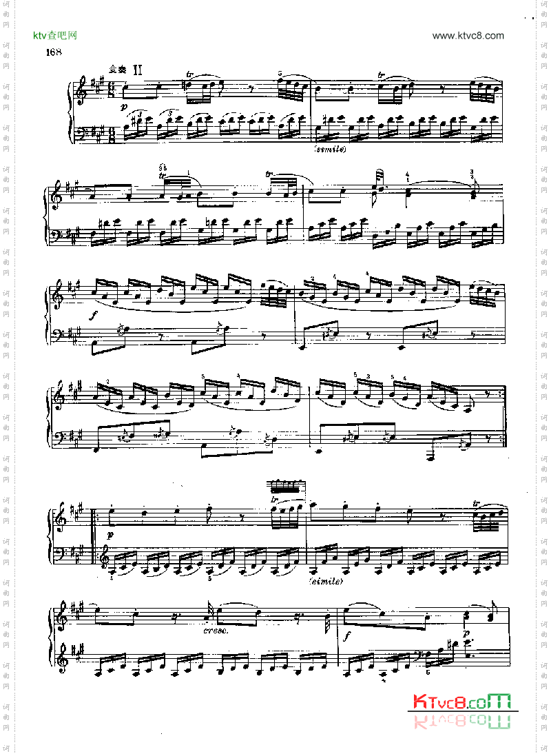 奏鸣曲Nr.331键盘类钢琴
