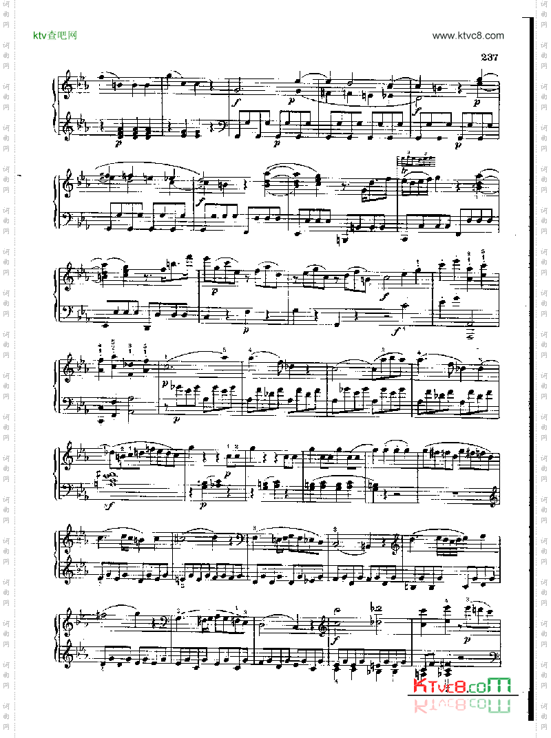 奏鸣曲Nr.457键盘类钢琴