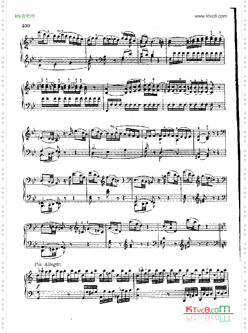 奏鸣曲Nr.475键盘类钢琴