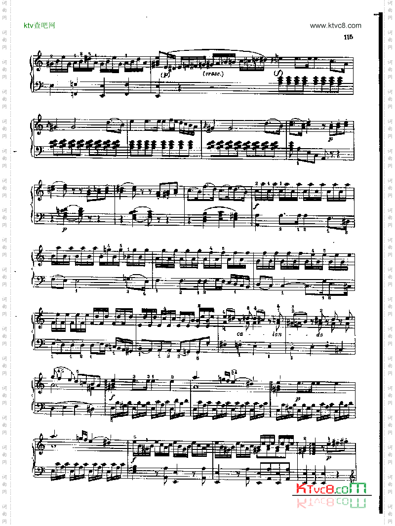 奏鸣曲Nr.810键盘类钢琴