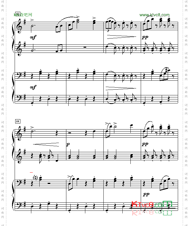 拉德斯基进行曲双钢琴