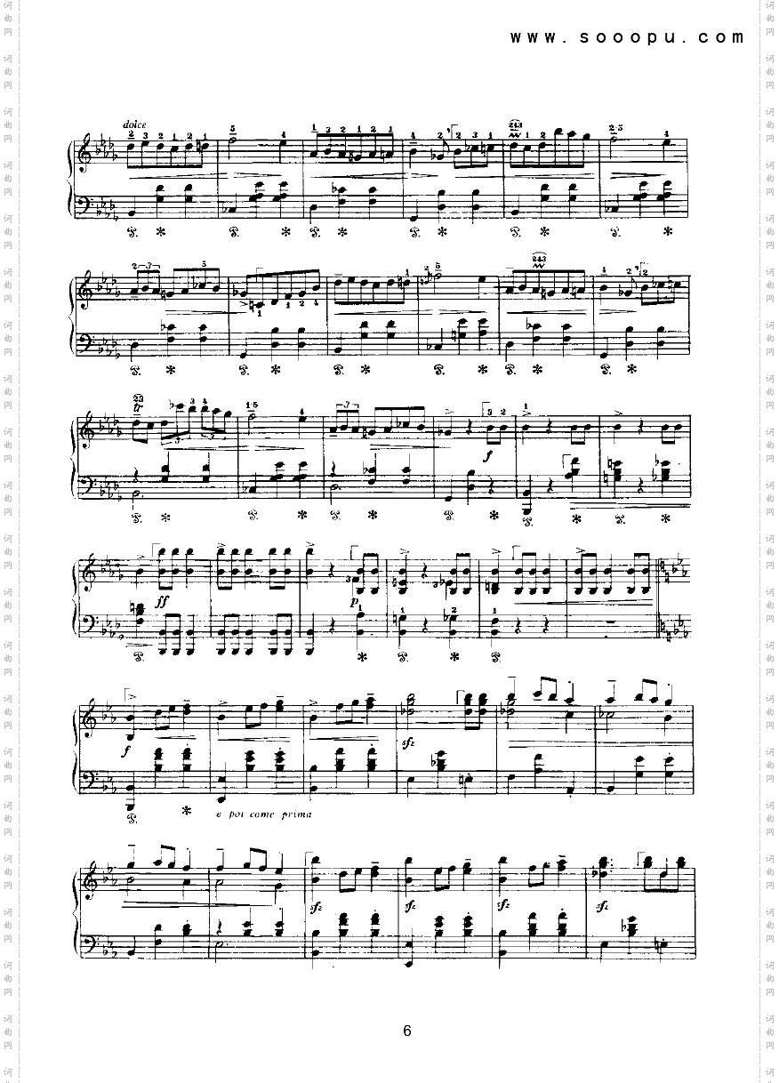 辉煌的大圆舞曲键盘类钢琴