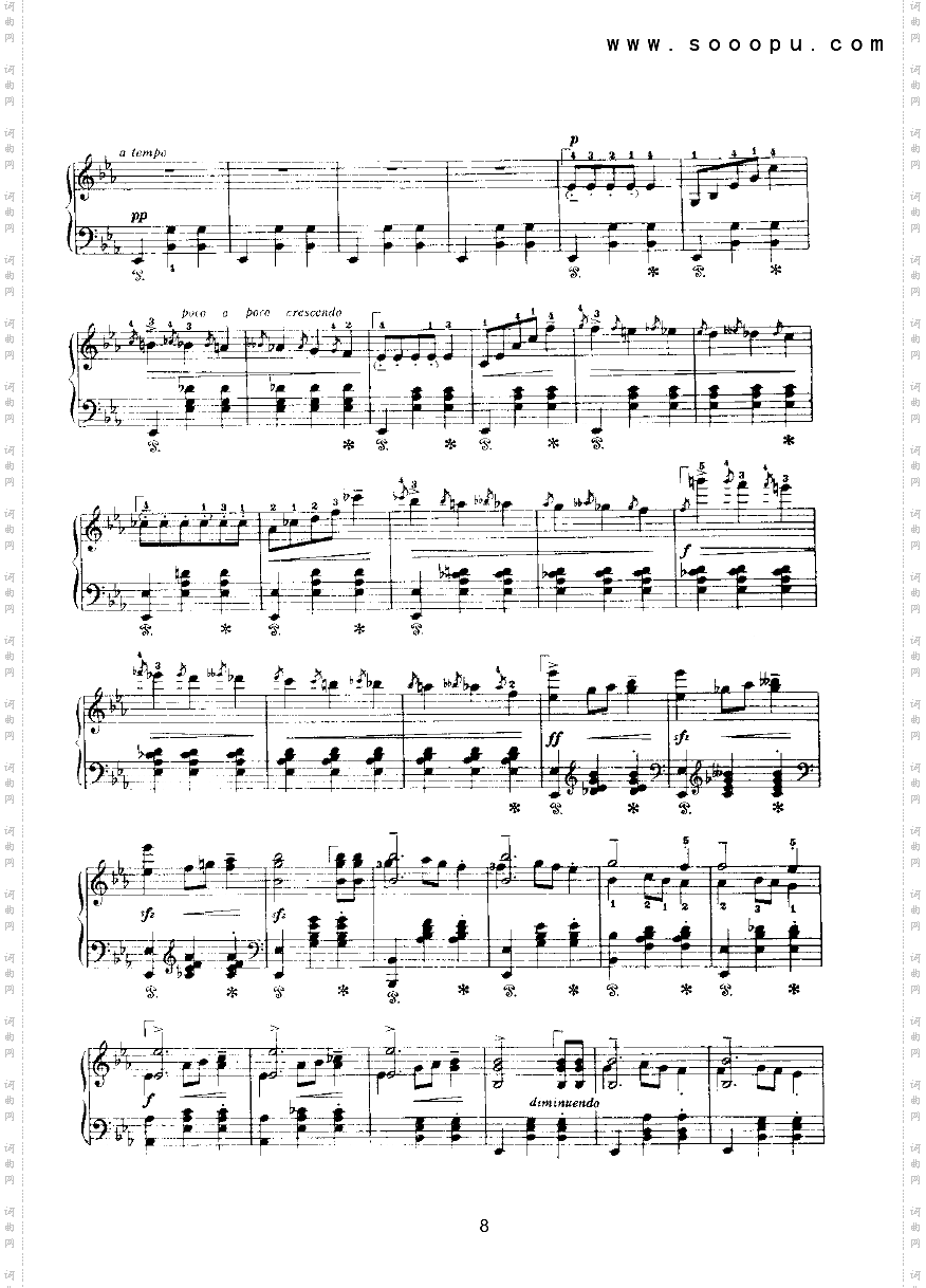 辉煌的大圆舞曲键盘类钢琴