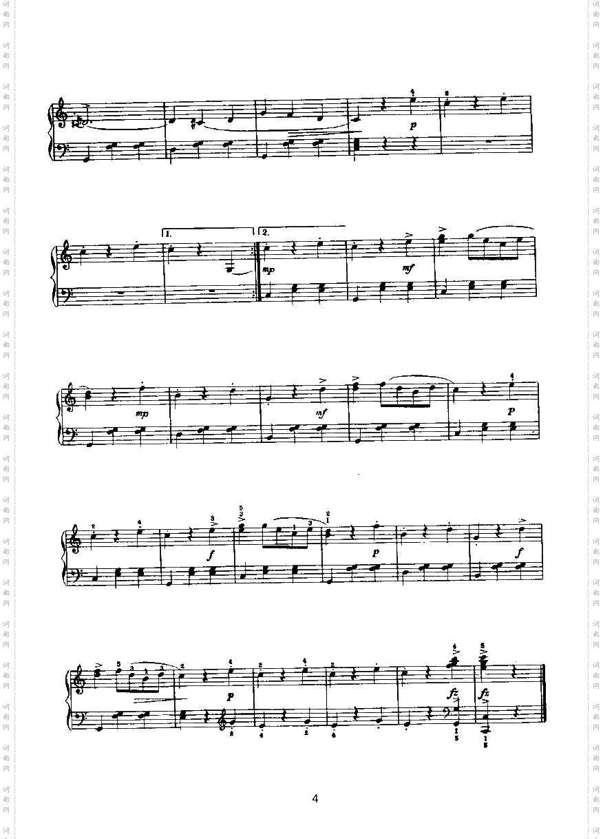 杜鹃圆舞曲键盘类钢琴