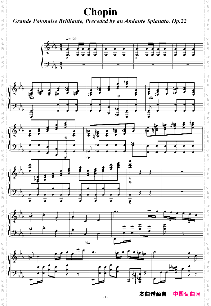 Chopin大波兰舞曲