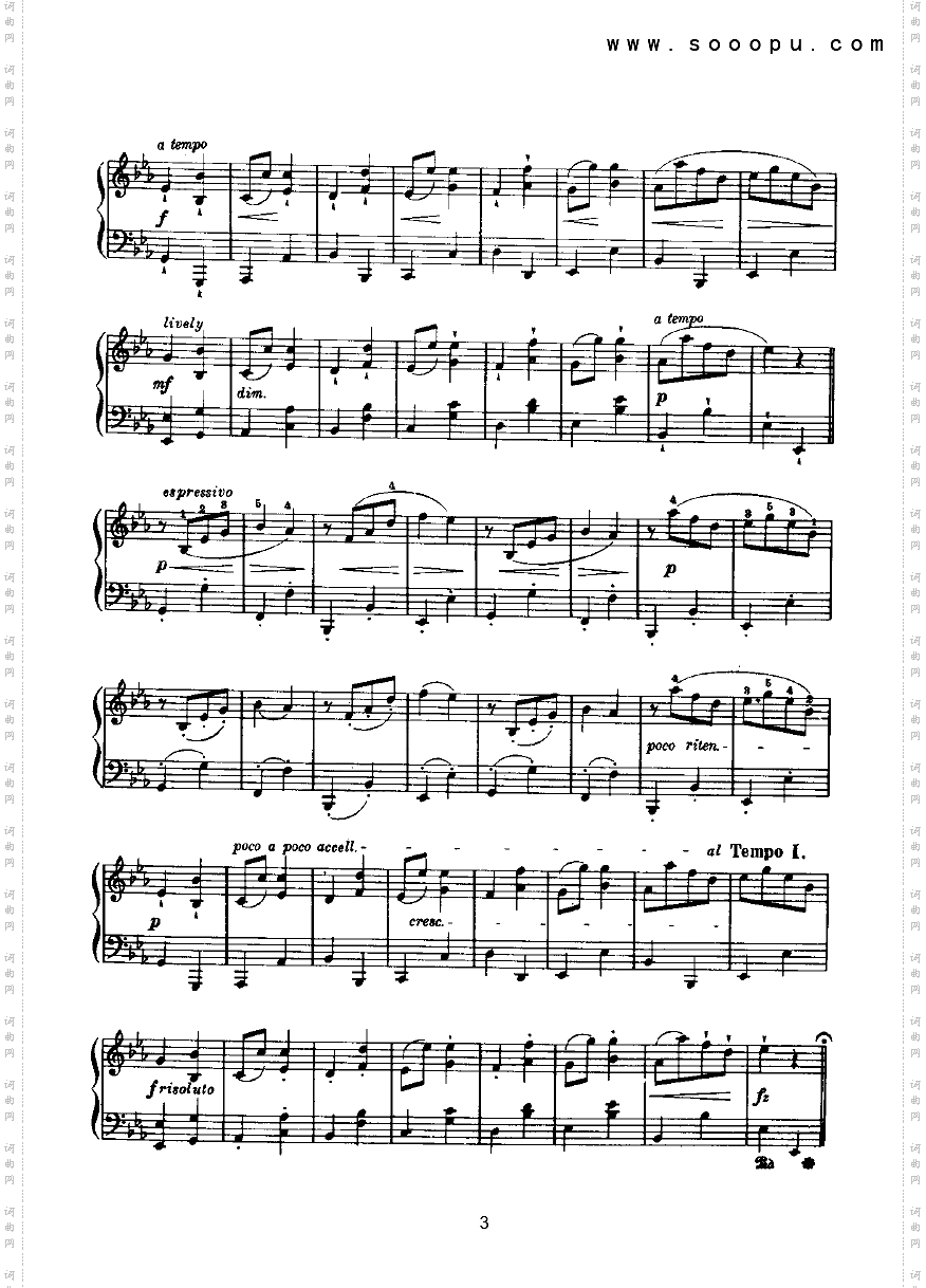 埃科塞斯舞曲键盘类钢琴