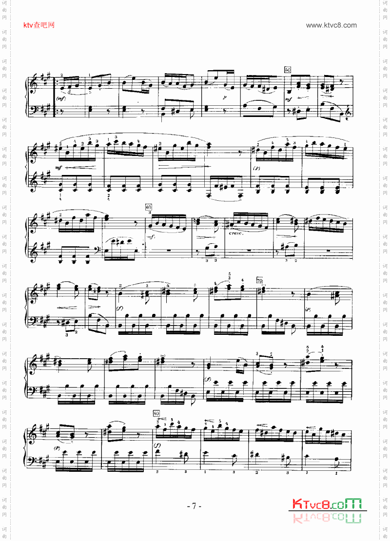 A大调奏鸣曲_嬉游曲键盘类钢琴