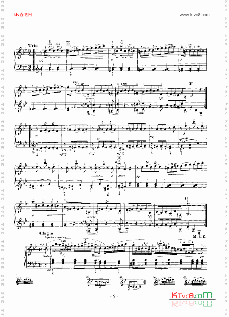 G大调奏鸣曲嬉游曲键盘类钢琴