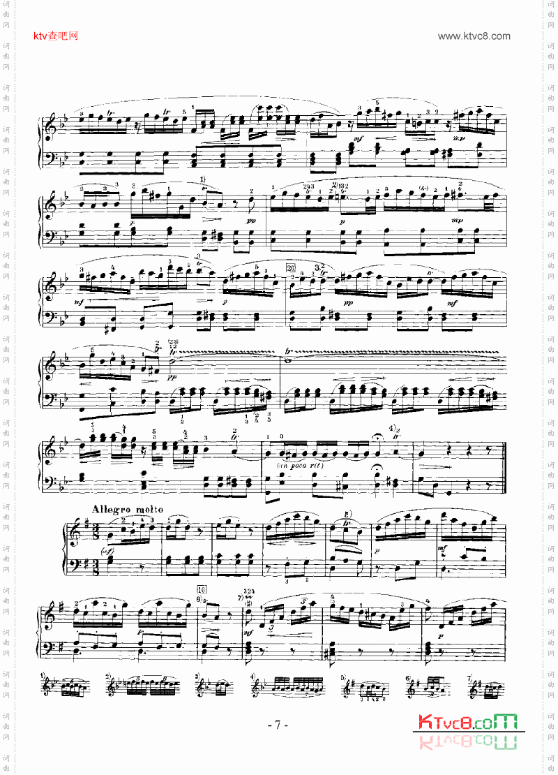 G大调奏鸣曲嬉游曲键盘类钢琴