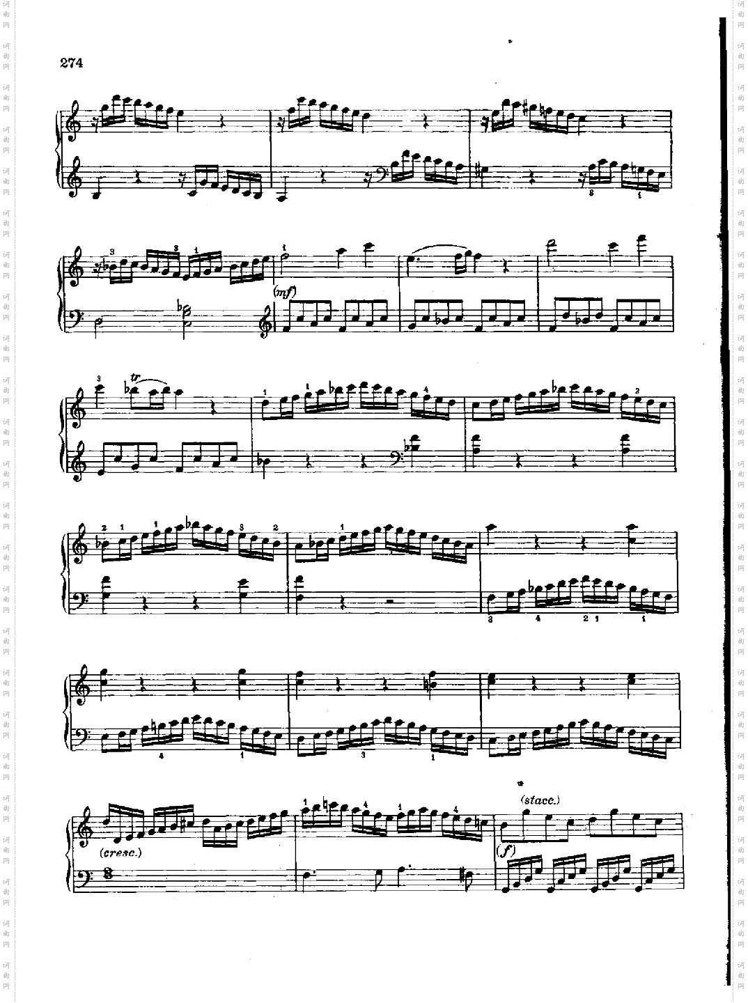 简易奏鸣曲Nr.545键盘类钢琴