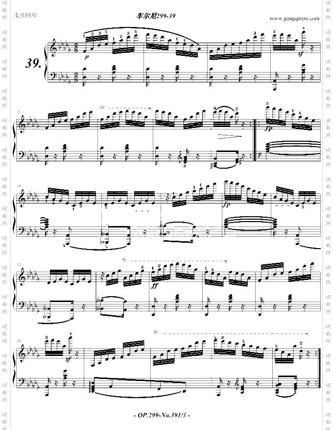 车尔尼299-39-钢琴谱钢琴曲-车尔尼-Czerny